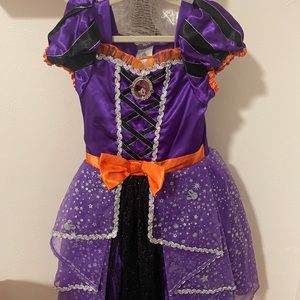 Disney Minnie Mouse Witch Halloween Costume - Dress and Hat (Size 4)